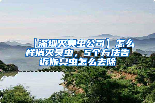 【深圳滅臭蟲公司】怎么樣消滅臭蟲，5個方法告訴你臭蟲怎么去除