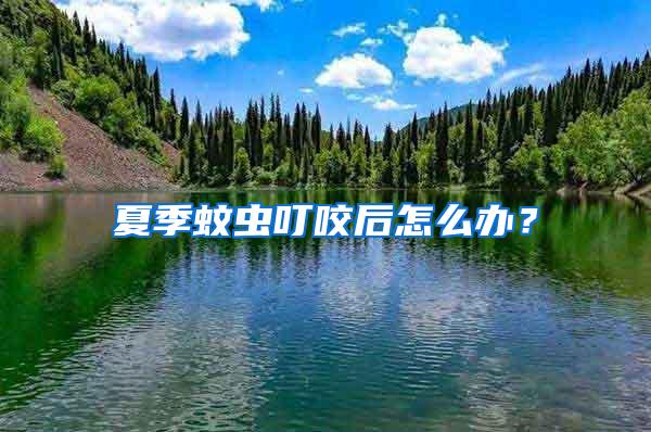 夏季蚊蟲叮咬后怎么辦？