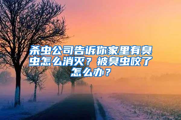 殺蟲(chóng)公司告訴你家里有臭蟲(chóng)怎么消滅？被臭蟲(chóng)咬了怎么辦？