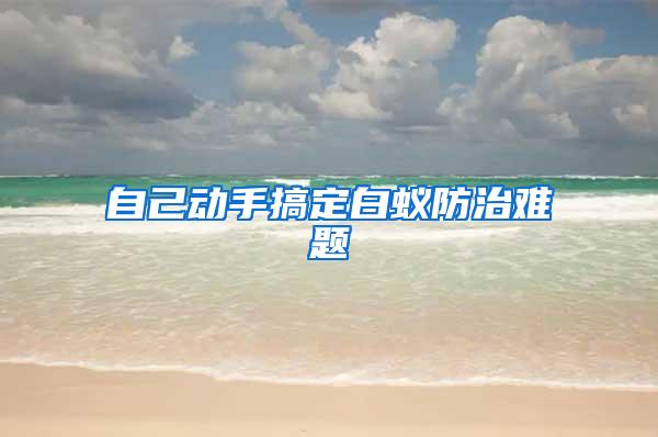 自己動(dòng)手搞定白蟻防治難題