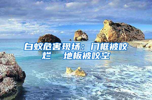 白蟻危害現(xiàn)場：門框被咬爛  地板被咬空