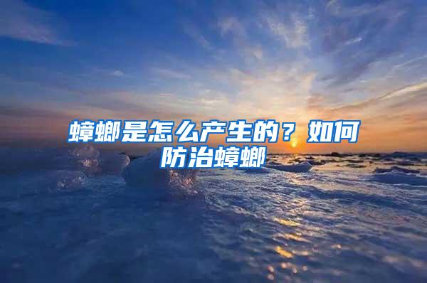 蟑螂是怎么產(chǎn)生的？如何防治蟑螂