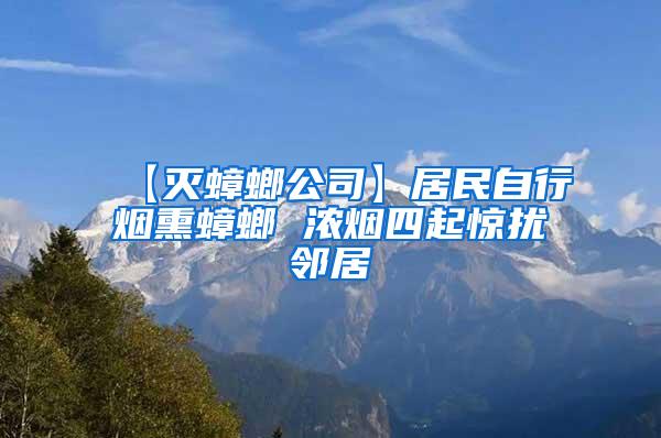 【滅蟑螂公司】居民自行煙熏蟑螂 濃煙四起驚擾鄰居