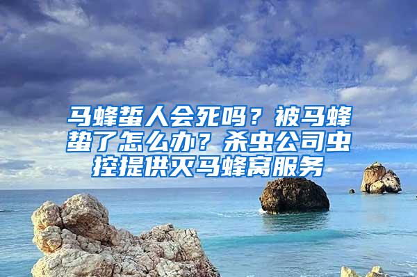 馬蜂蜇人會(huì)死嗎？被馬蜂蟄了怎么辦？殺蟲公司蟲控提供滅馬蜂窩服務(wù)