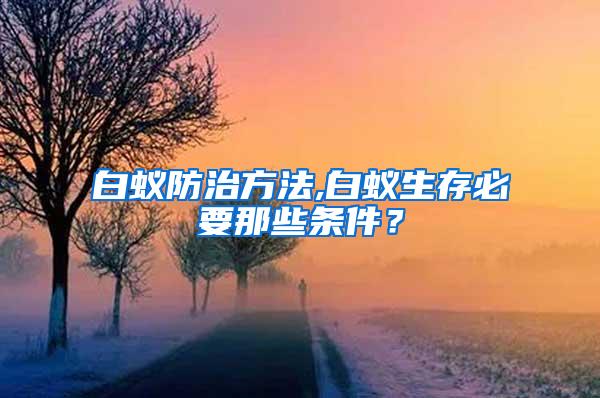 白蟻防治方法,白蟻生存必要那些條件？