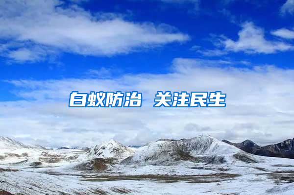 白蟻防治 關(guān)注民生