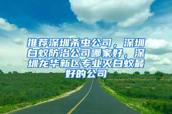 推薦深圳殺蟲公司，深圳白蟻防治公司哪家好，深圳龍華新區(qū)專業(yè)滅白蟻最好的公司