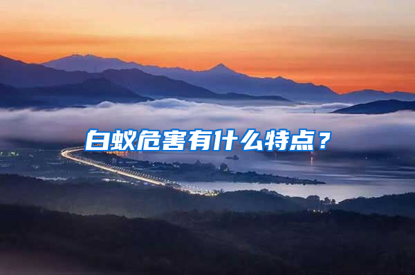 白蟻危害有什么特點(diǎn)？